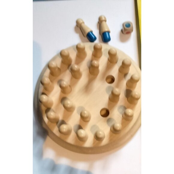 Memory Chess Wood Color Matching Game Set Wooden Board Game Match Stick - Picture 5 of 7